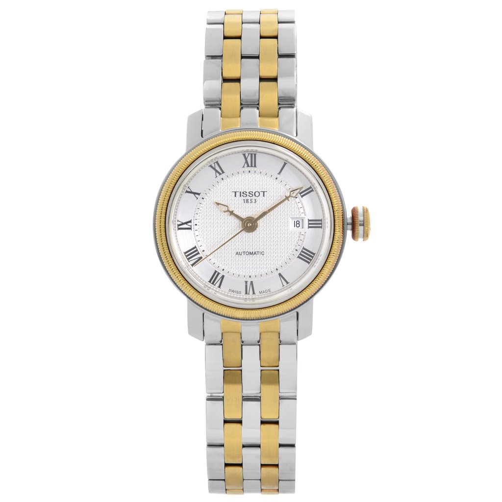 Front Full View Of Tissot T097.007.22.033.00 Stainless Steel Watch Display Model Condition {Product Condition}