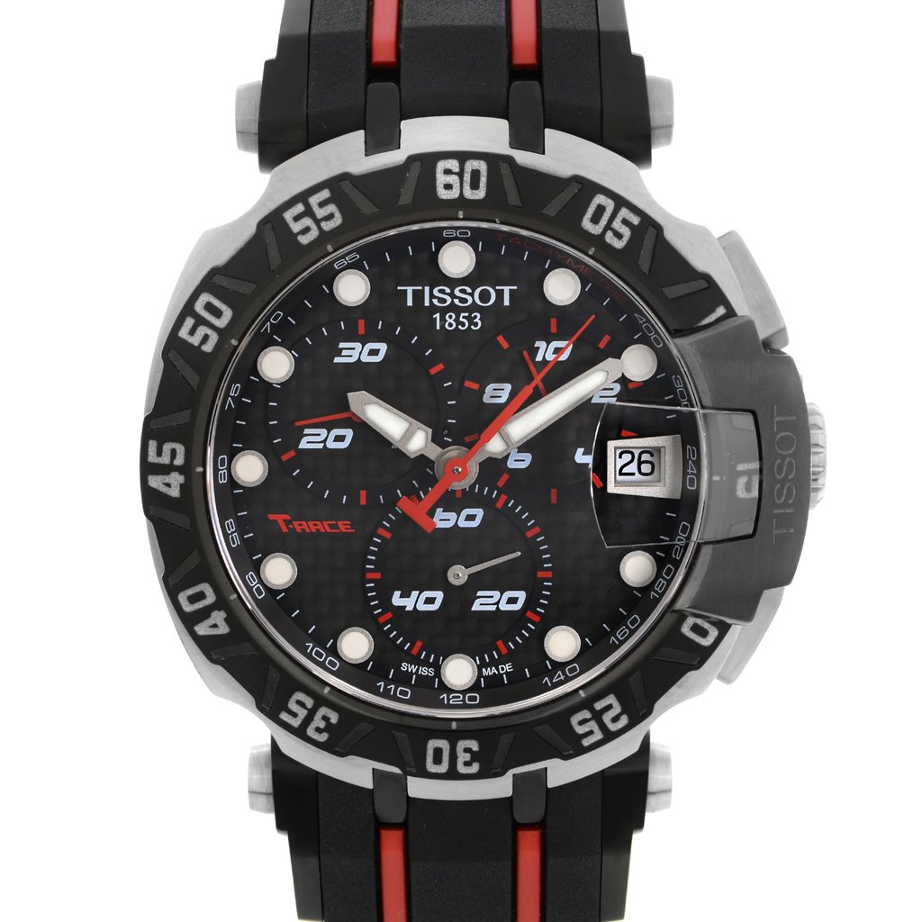 Up Close Front Facing Picture Of Tissot T092.417.27.201.00 Stainless Steel Watch New With Defects Condition