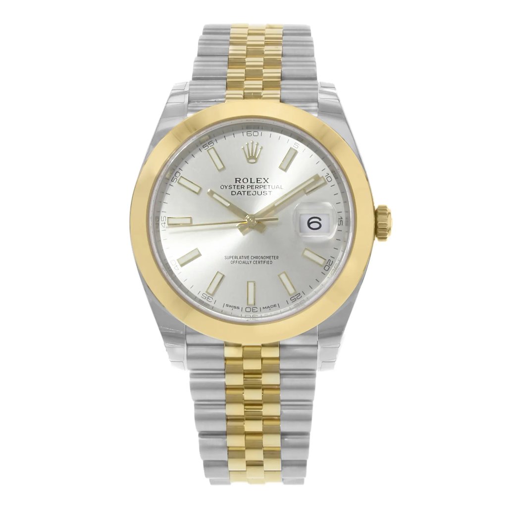 Front Full View Of Rolex 126303 Stainless Steel Watch Pre Owned Condition {Product Condition}