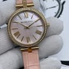 Up Close Front Facing Picture Of Michael Kors MK2790 Stainless Steel Watch New With Defects Condition