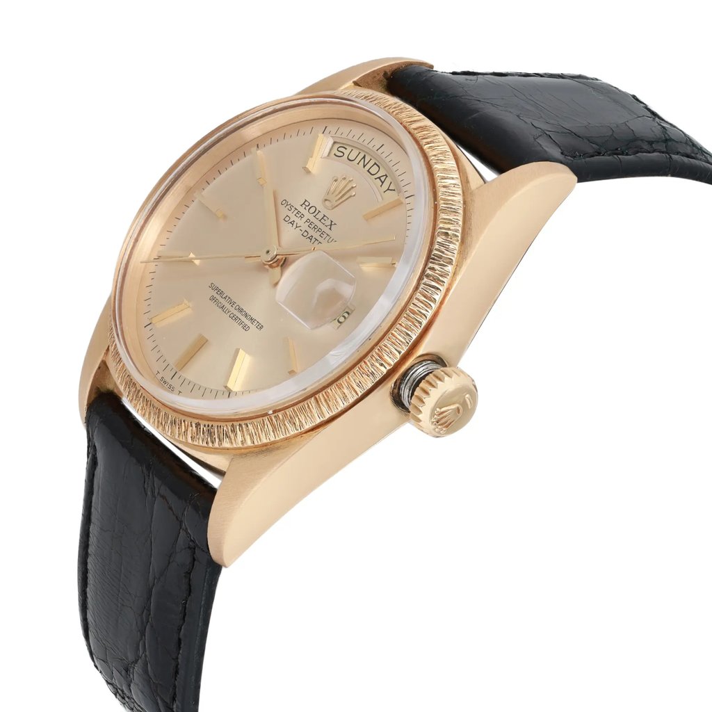 View Of Crown Facing Side Of Rolex 1807 {Case Material} Watch Pre Owned Condition