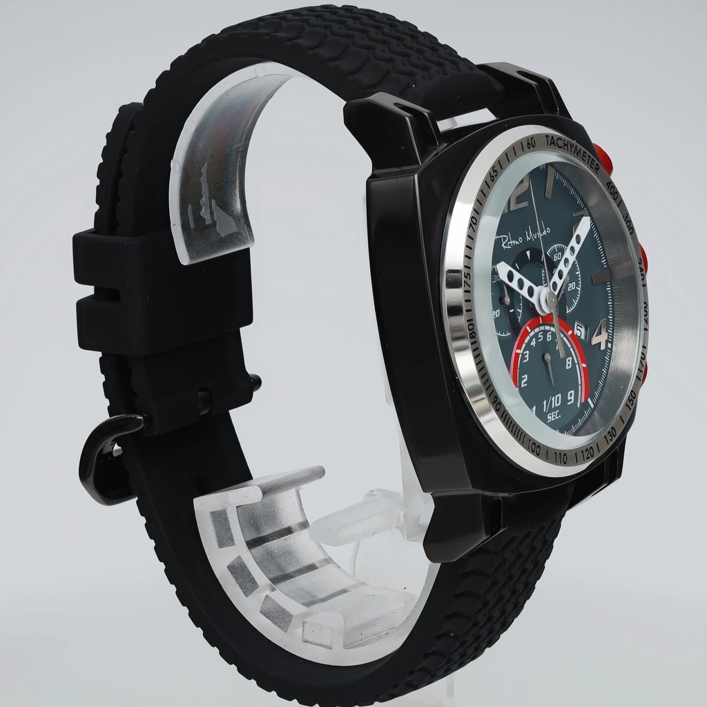 View Of Opposite Crown Facing Side Of Ritmo Mundo 2222/4 Stainless Steel Watch New With Defects Condition