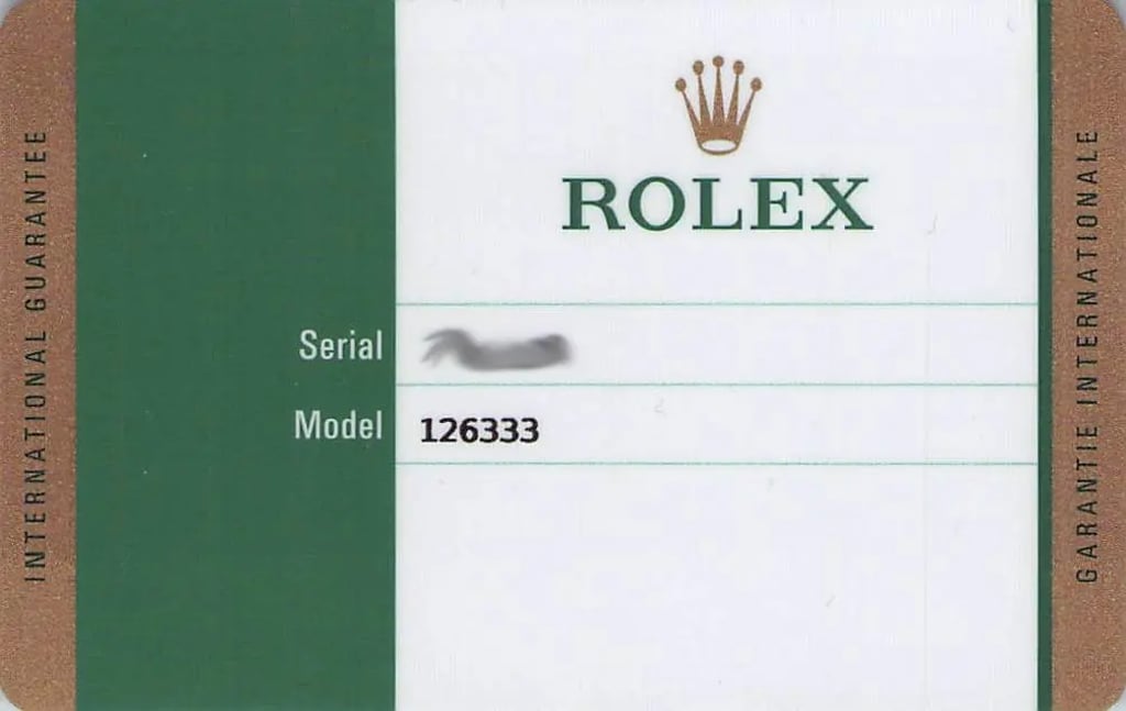  Full View Box And Documents For Rolex 126333GYRO Without watch In The Image 