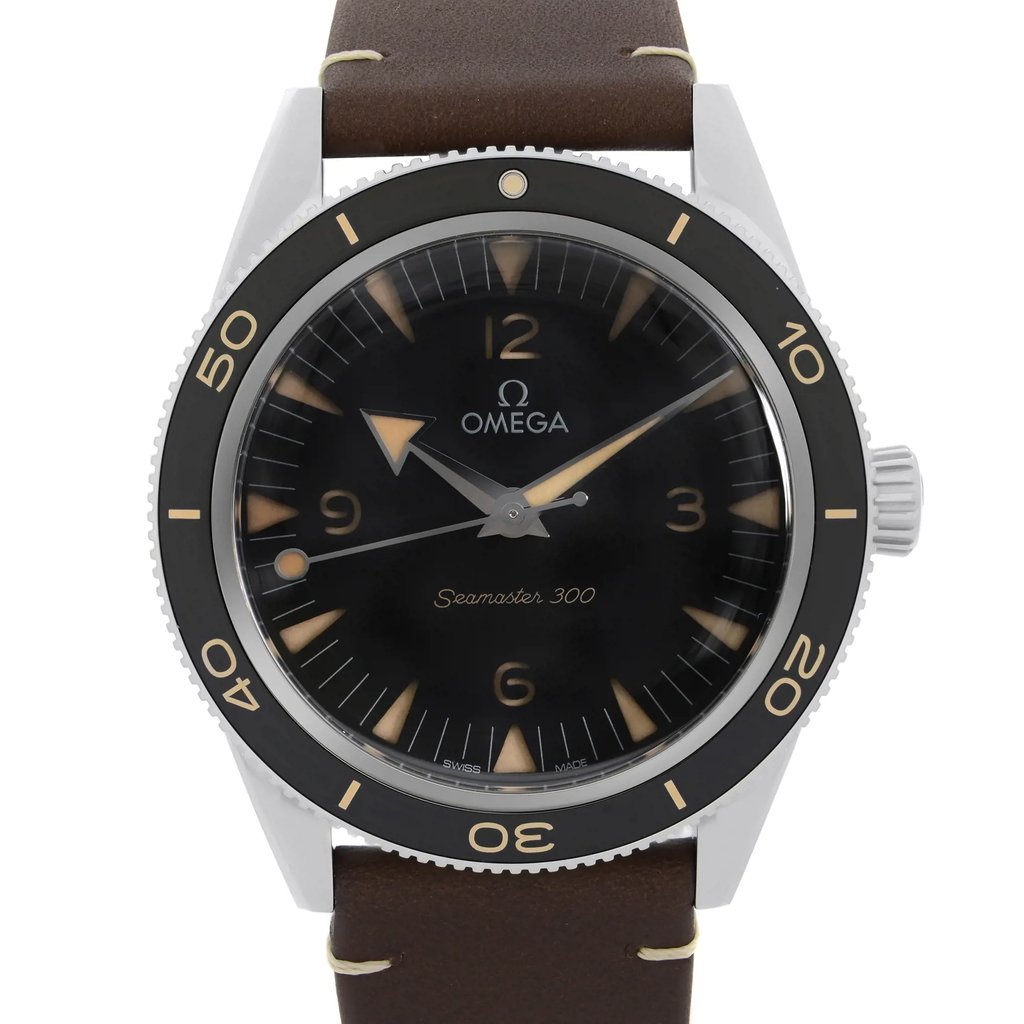 Up Close Front Facing Picture Of OMEGA 234.32.41.21.01.001 Stainless Steel Watch Unworn Condition