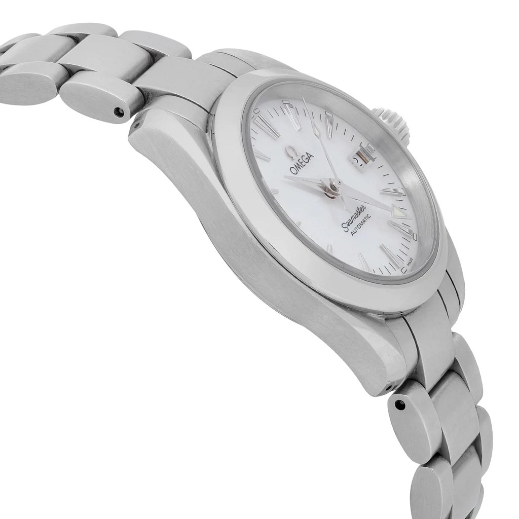 View Of Opposite Crown Facing Side Of OMEGA 2573.70.00 Stainless Steel Watch Pre Owned Condition
