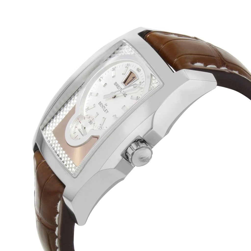 View Of Crown Facing Side Of Breitling A2836212/H521 Stainless Steel Watch Pre Owned Condition