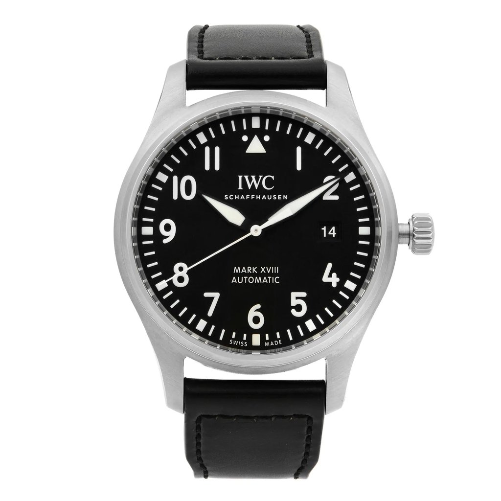 Front Full View Of IWC IW327001 Stainless Steel Watch Unworn Condition {Product Condition}