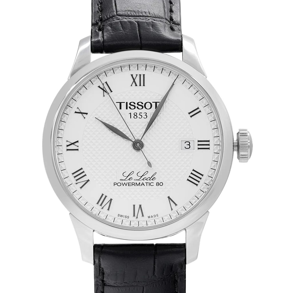 Up Close Front Facing Picture Of Tissot T006.407.16.033.00 Stainless Steel Watch Display Model Condition
