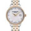 Up Close Front Facing Picture Of RAYMOND WEIL 5388-SPS-97081 Stainless Steel Watch Pre Owned Condition