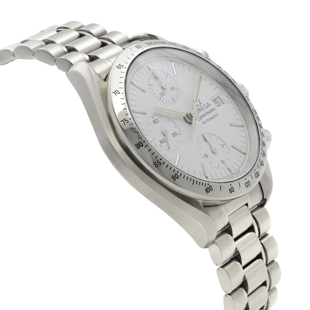 View Of Opposite Crown Facing Side Of OMEGA 3511.20.00 Stainless Steel Watch Pre Owned Condition