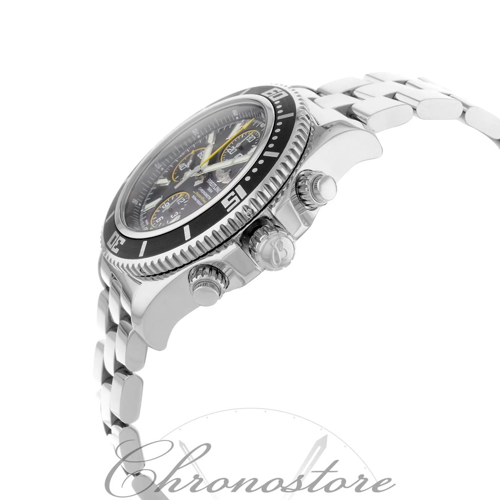 View Of Crown Facing Side Of Breitling A13341A8 / BA82-164A Stainless Steel Watch Pre Owned Condition
