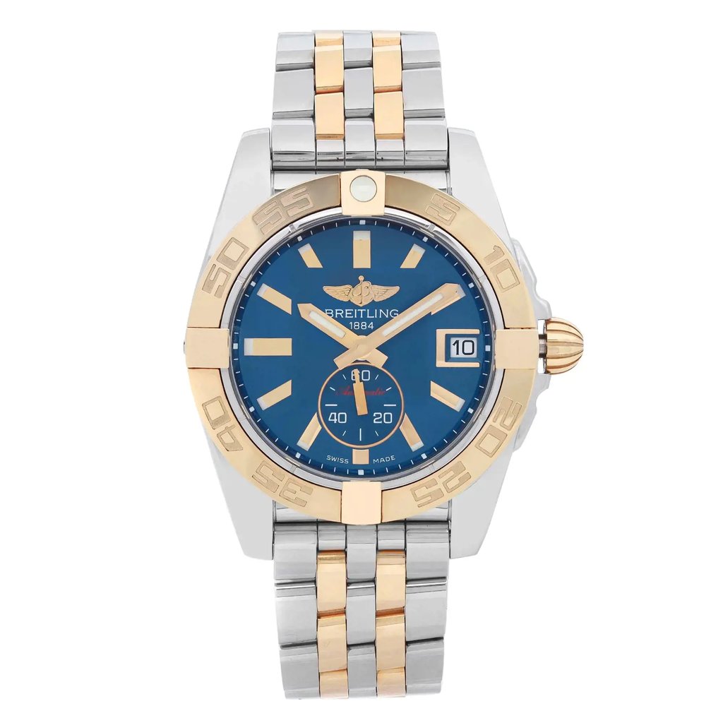 Front Full View Of Breitling C3733012/C831-376C Stainless Steel Watch Display Model Condition Excellent