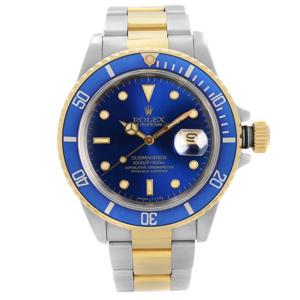 Front Full View Of Rolex 16803 Stainless Steel Watch Pre Owned Condition {Product Condition}