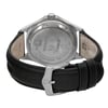 Back View Of Solid Back Case And Closed Leather Band Of Wenger 73115 Watch Pre Owned Condition