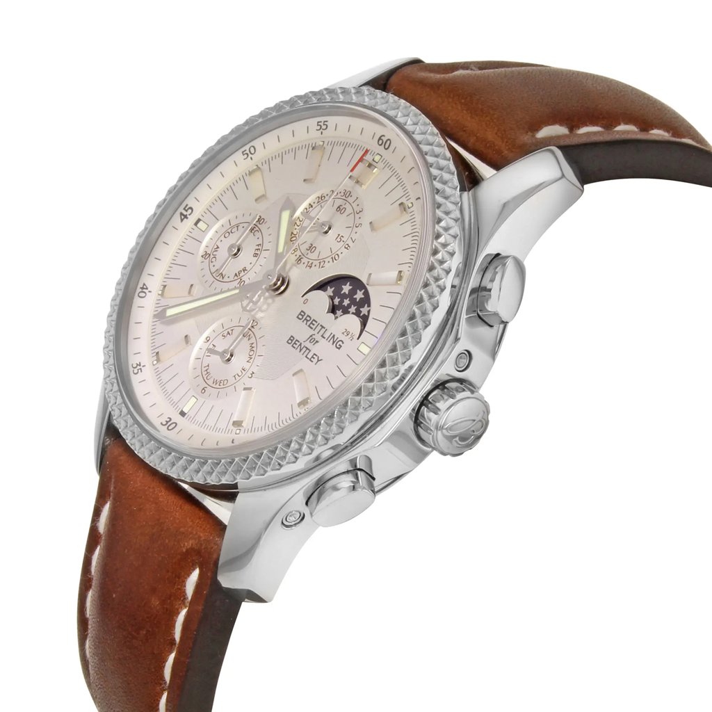 View Of Crown Facing Side Of Breitling P1936212/G629-437x Stainless Steel Watch Pre Owned Condition