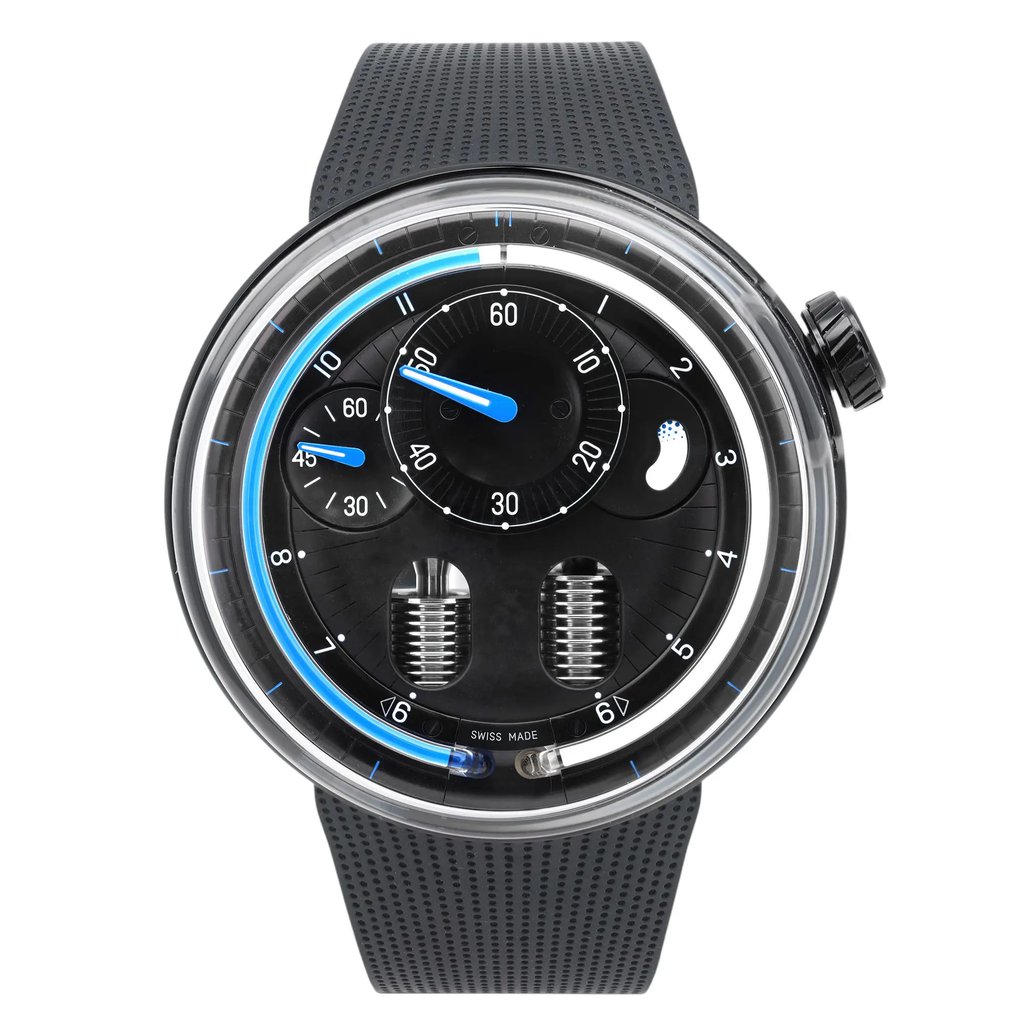 Front Full View Of HYT H01059-A Stainless Steel Watch New Condition Excellent