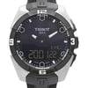 Up Close Front Facing Picture Of Tissot T091.420.47.051.00 Titanium Watch New With Defects Condition