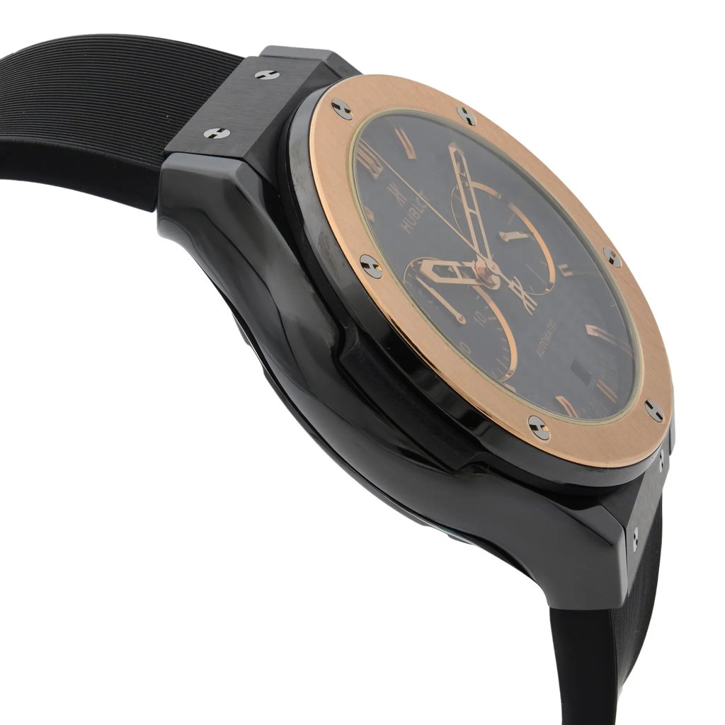 View Of Opposite Crown Facing Side Of Hublot 521.CO.1781.RX Titanium Watch Pre Owned Condition