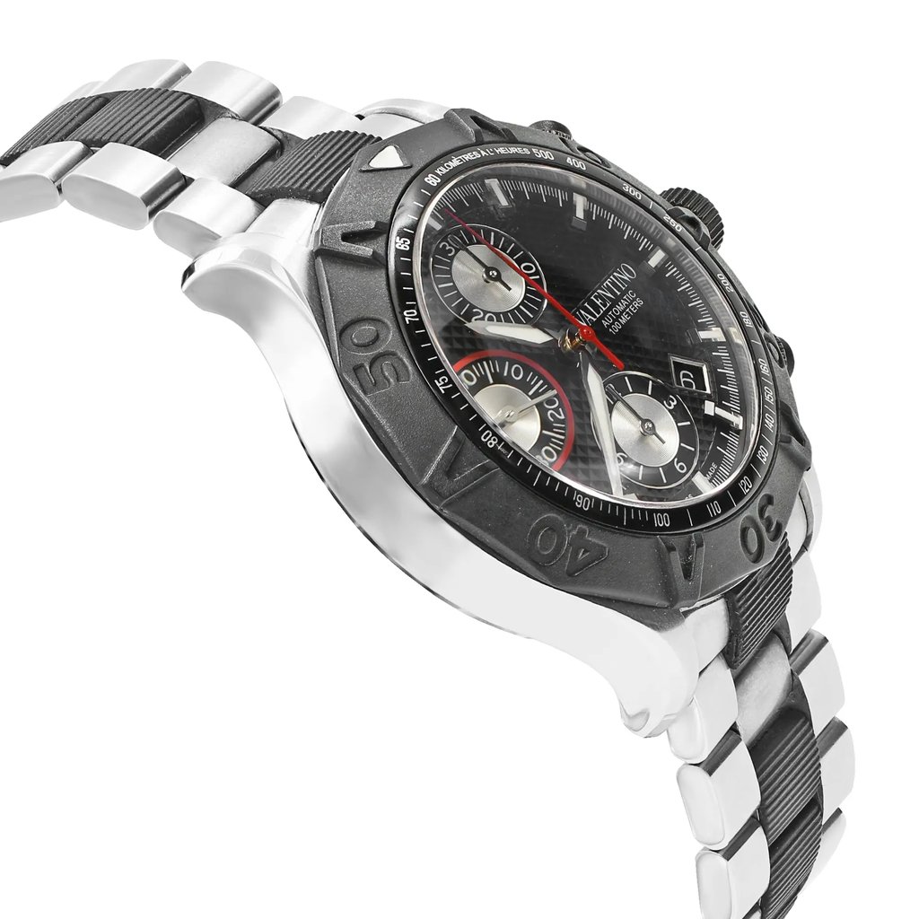 View Of Opposite Crown Facing Side Of Valentino V40LCA9R909-S09R Stainless Steel Watch Pre Owned Condition