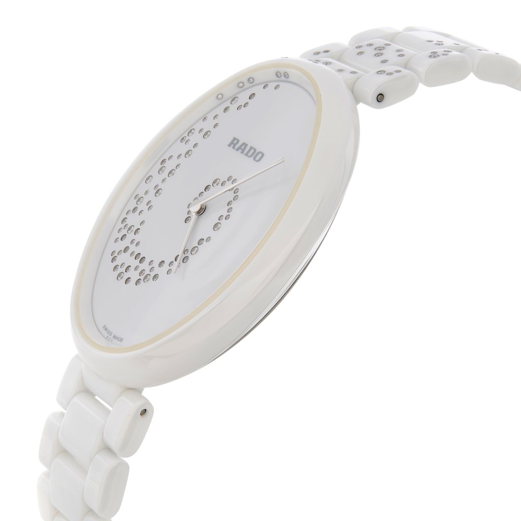 View Of Crown Facing Side Of Rado R53042712 Ceramic Watch Unworn Condition