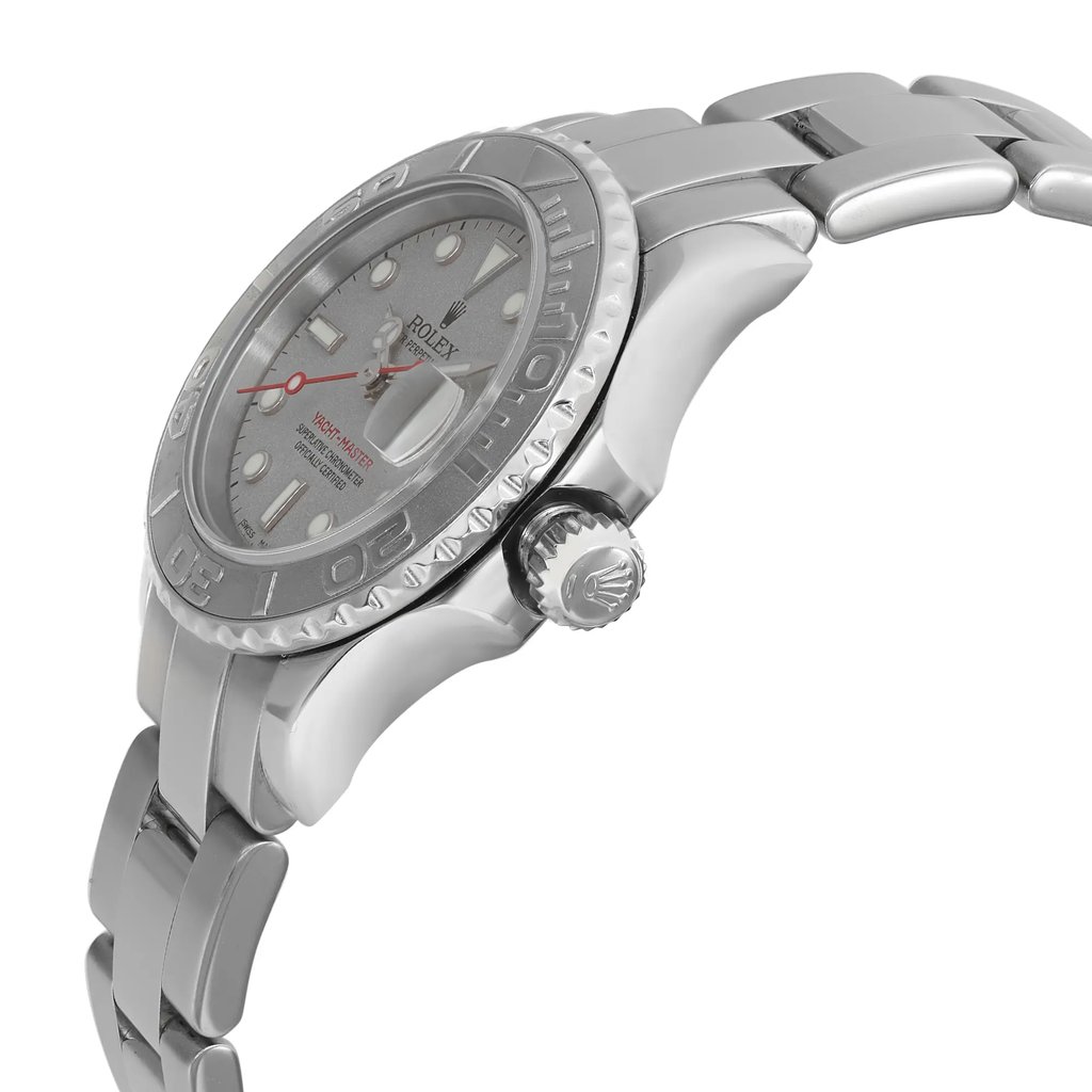 View Of Crown Facing Side Of Rolex 169622 Stainless Steel Watch Pre Owned Condition