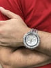 Front Full View Of Breitling A44355 Stainless Steel Watch Pre Owned Condition {Product Condition}