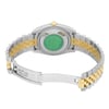Back View Of Screwback Back Case And Open Stainless and Solid Gold Band Of Rolex 116233 Watch Pre Owned Condition