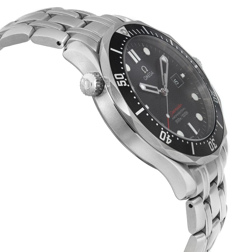 View Of Opposite Crown Facing Side Of OMEGA 212.30.41.61.01.001 Stainless Steel Watch Pre Owned Condition