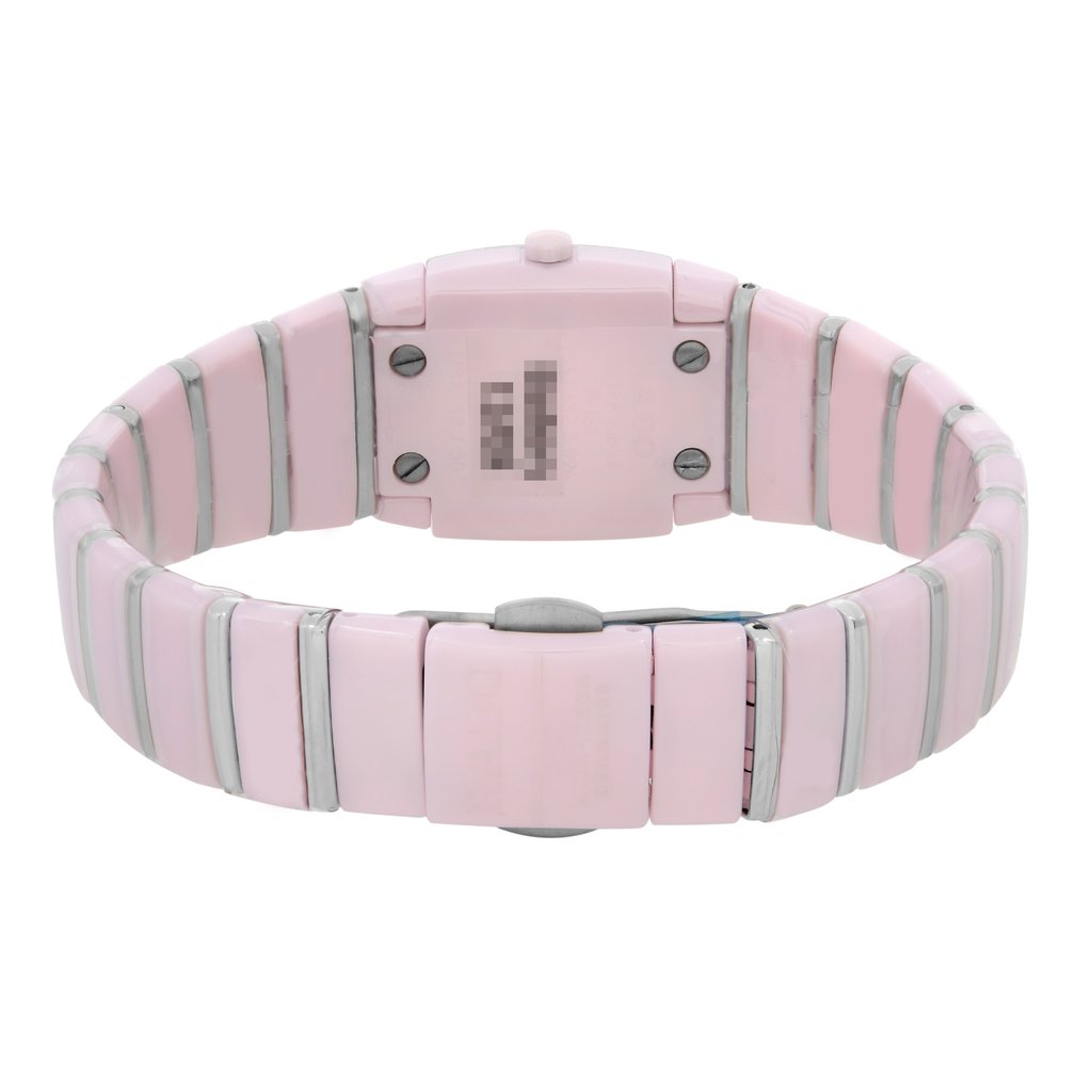 Back View Of Screwback Back Case And Closed Ceramic Band Of Rado R13652942 Watch Unworn Condition