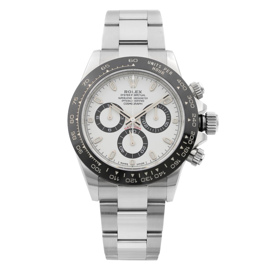 Front Full View Of Rolex 116500LN Stainless Steel Watch New Condition Excellent