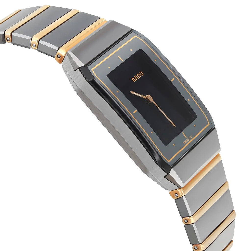 View Of Opposite Crown Facing Side Of Rado 193.0365.3 Stainless Steel Watch Pre Owned Condition