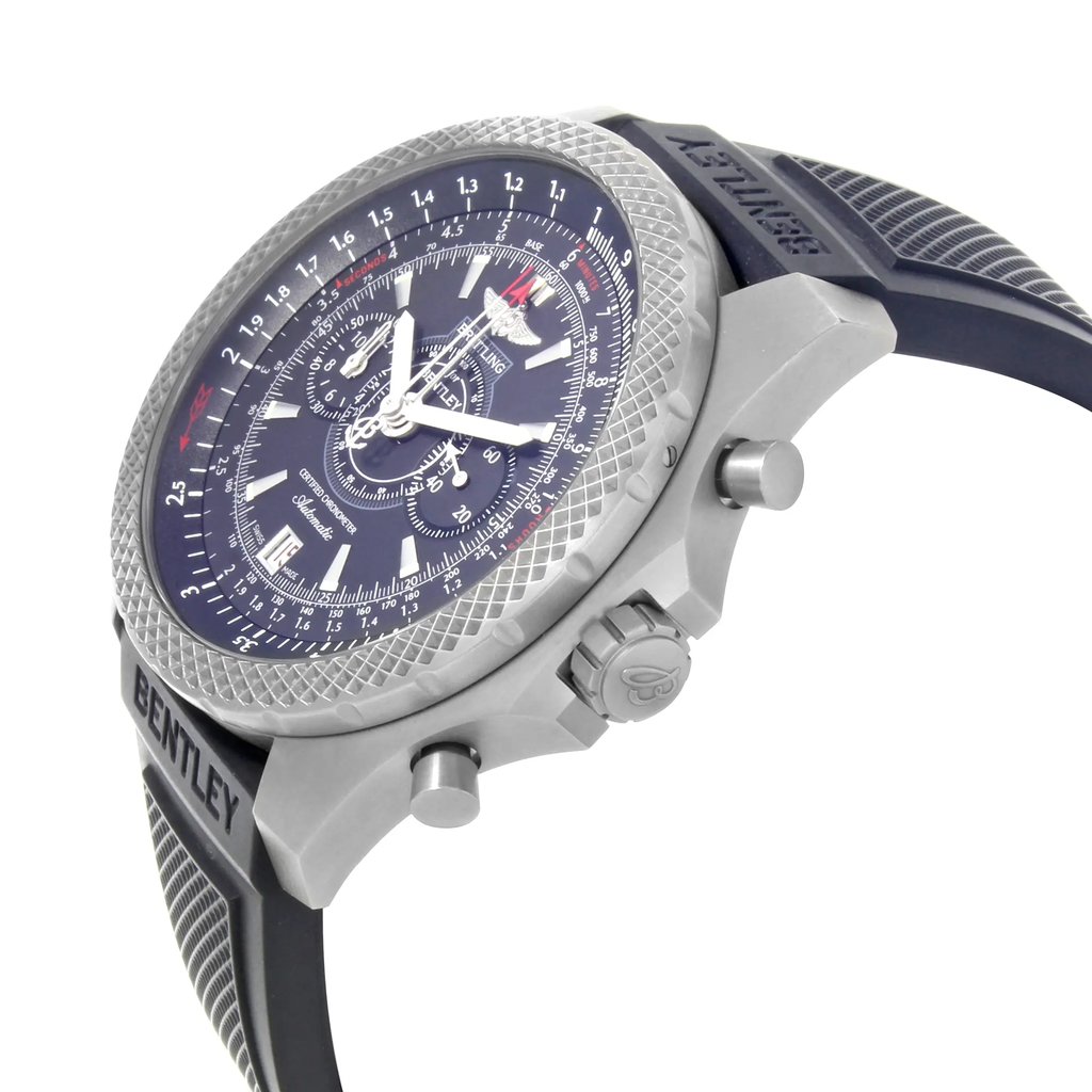 View Of Crown Facing Side Of Breitling E2736522/BC63-220S Titanium Watch Pre Owned Condition