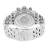 Back View Of {Caseback} Back Case And Closed Stainless Steel Band Of Breitling a1335611/a653-ss Watch Pre Owned Condition