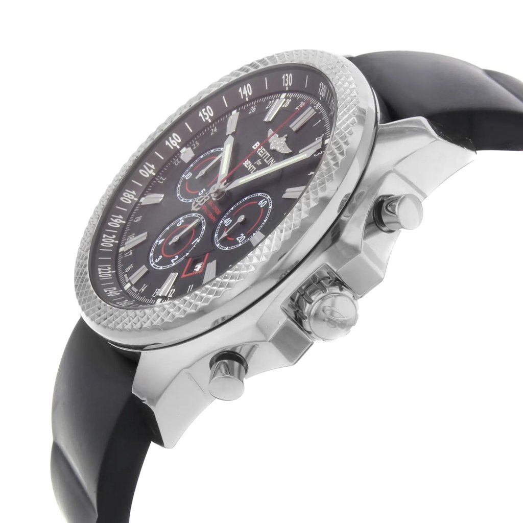 View Of Crown Facing Side Of Breitling A2536824/BB11-212S Stainless Steel Watch Pre Owned Condition