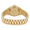Back View Of Solid Back Case And Closed Yellow Gold Band Of Rolex 279178 Watch Pre Owned Condition