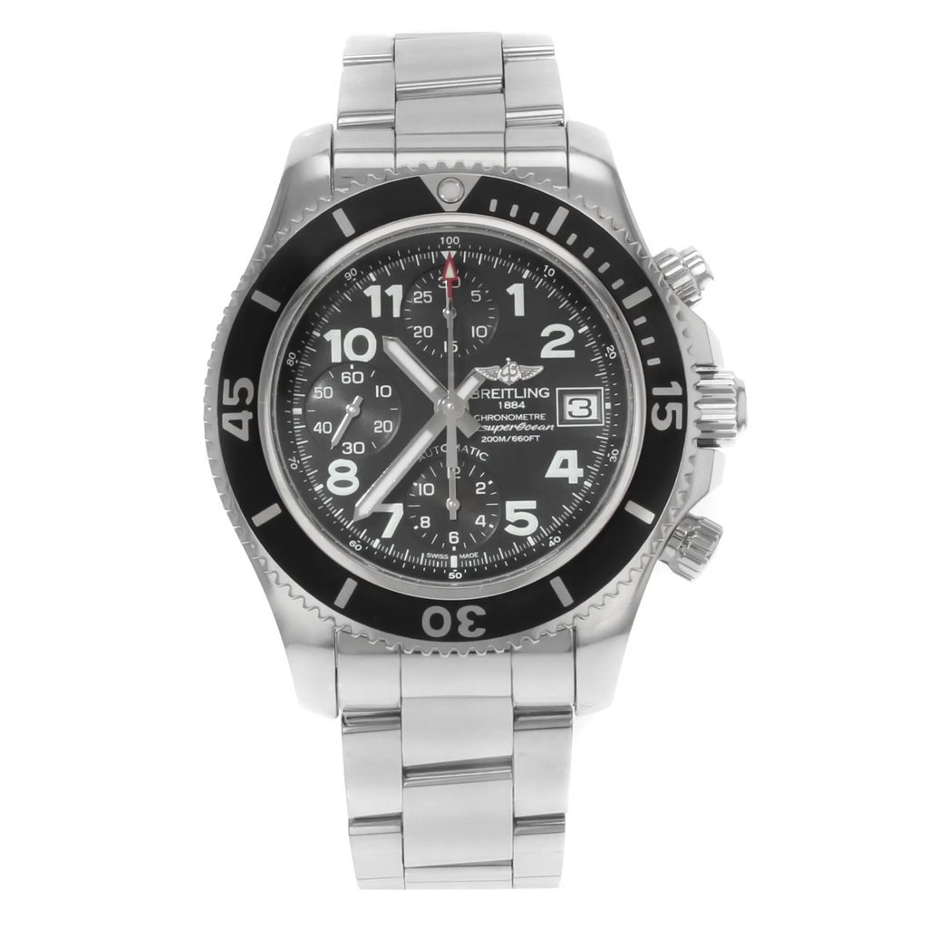 Front Full View Of Breitling A13311C9/BE93-161A Stainless Steel Watch Display Model Condition {Product Condition}