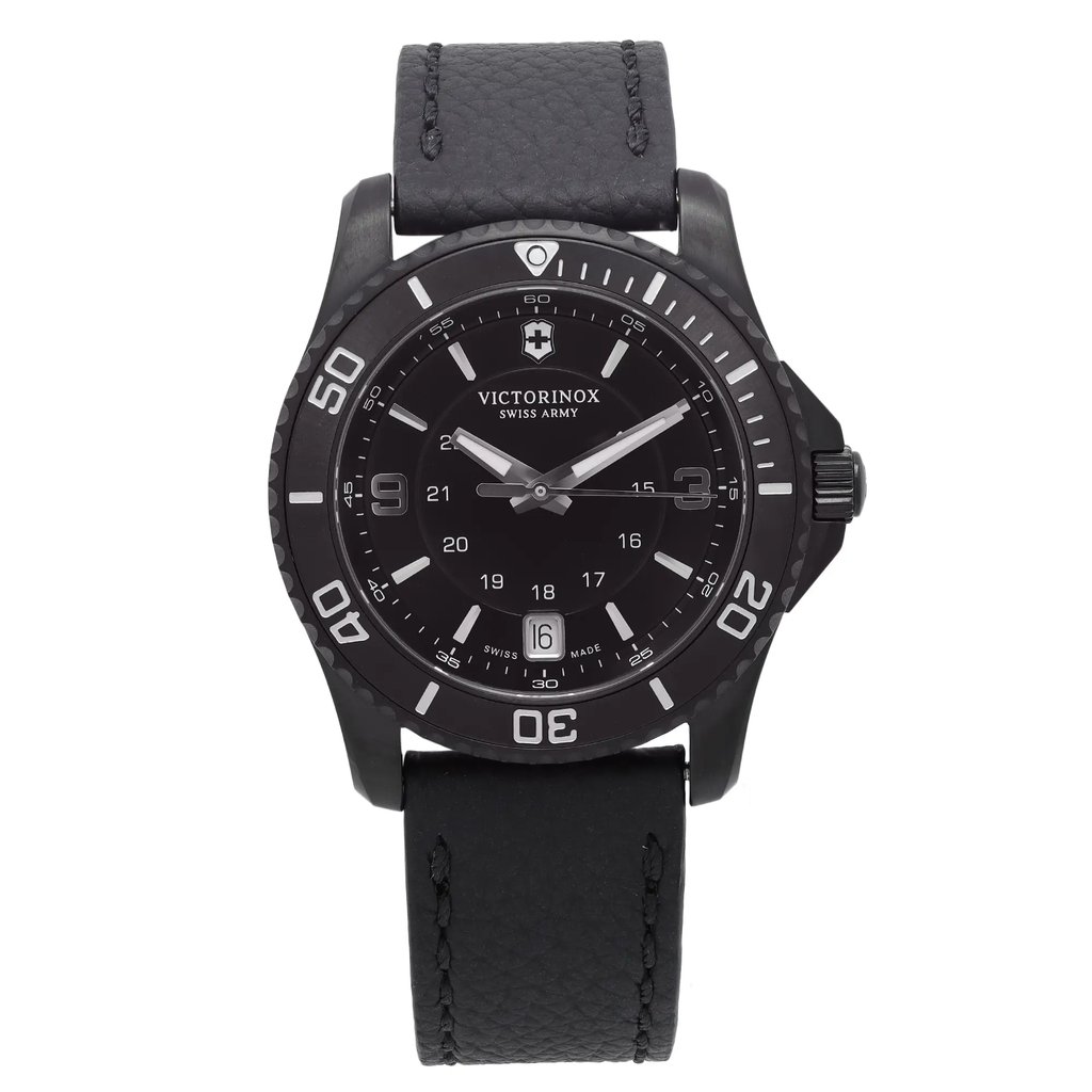 Front Full View Of Victorinox 241788 Stainless Steel Watch Unworn Condition Excellent