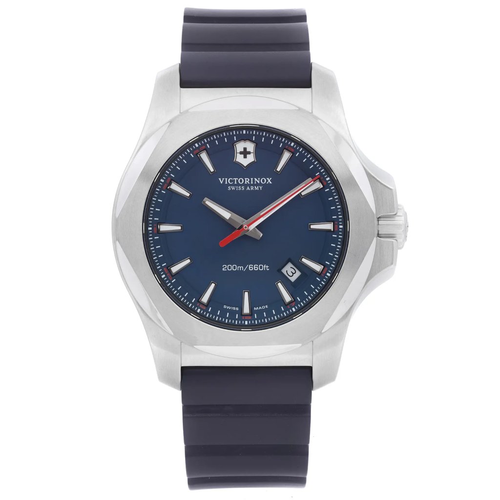 Front Full View Of Victorinox 241688.1 Stainless Steel Watch Pre Owned Condition Excellent