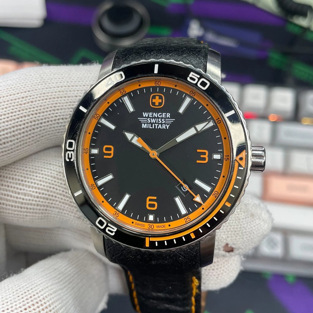 4th image of Wenger Wenger Swiss Army Military Roadster Wristwatch, PreOwned condition