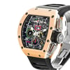 View Of Crown Facing Side Of Richard Mille RM 11-02 Titanium,Rose Gold Watch Pre Owned Condition
