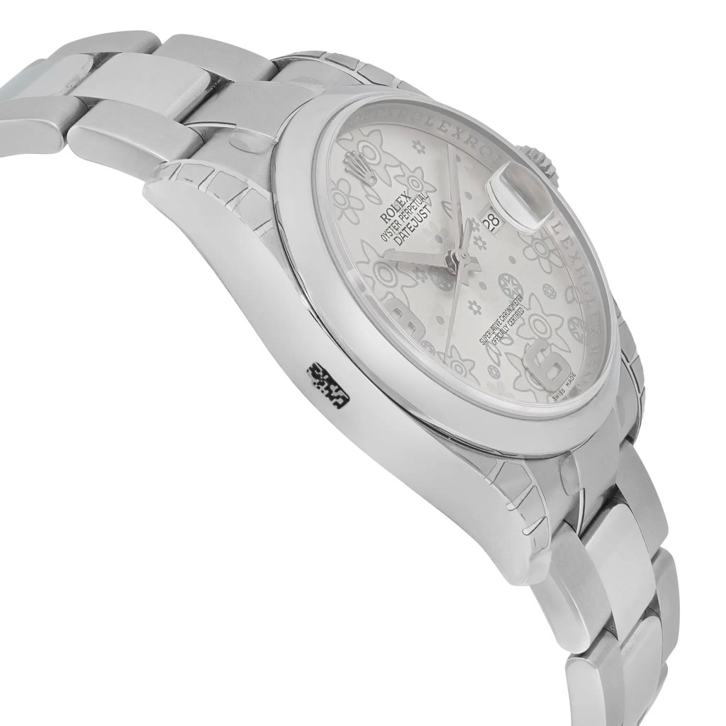 View Of Opposite Crown Facing Side Of Rolex 116200 sfao Stainless Steel Watch Unworn Condition