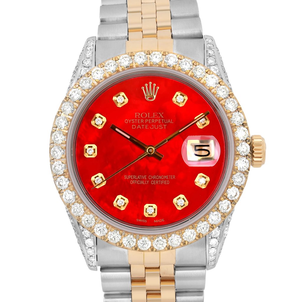 Up Close Front Facing Picture Of Rolex 16013 {Case Material} Watch Pre Owned Condition