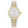 Front Full View Of RAYMOND WEIL 5634-STP-97021 Stainless Steel Watch Unworn Condition Excellent