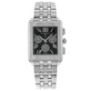 An image of a Wristwatch by RAYMOND WEIL. This Pre Owned item is designed for Men, featuring a Casual style. It has a Quartz movement and an Analog display with a Black dial color. The indices include 12-Hour Dial,Roman Numerals. The band is made of Stainless Steel and the case is made of Stainless Steel. The watch has a Rectangle shape with a case size of 34 mm and a case thickness of 10 mm.