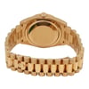 Back View Of Solid Back Case And Closed Yellow Gold Band Of Rolex 118348 Watch Unworn Condition
