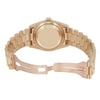 Back View Of Screwback Back Case And Open Yellow Gold Band Of Rolex 18038 Watch Pre Owned Condition