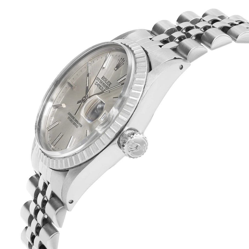 View Of Crown Facing Side Of Rolex 16030 Stainless Steel Watch Pre Owned Condition