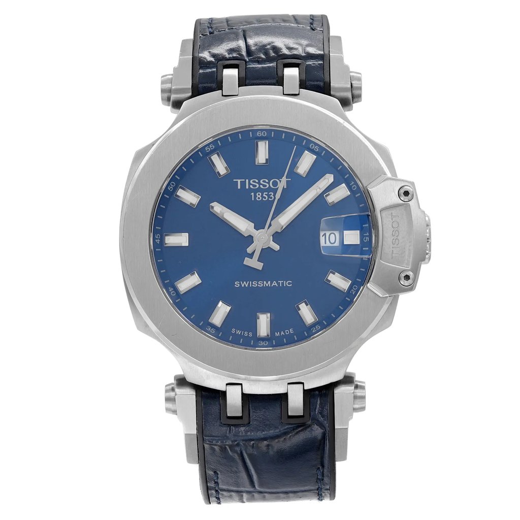 Front Full View Of Tissot T115.407.17.041.00 Stainless Steel Watch Pre Owned Condition Good