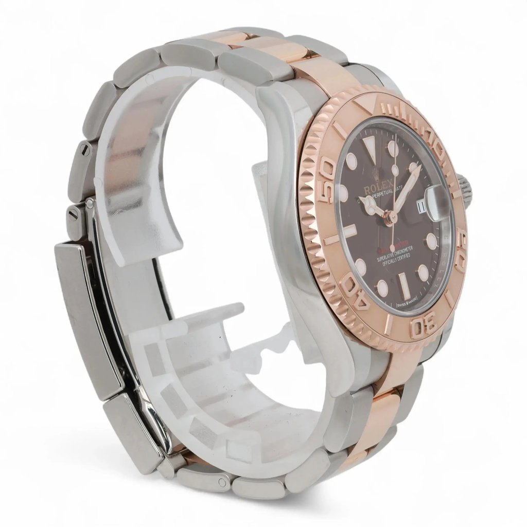 View Of Opposite Crown Facing Side Of Rolex 268621 Stainless Steel Watch Pre Owned Condition