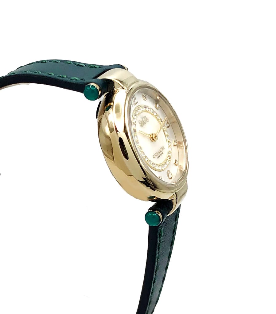 View Of Opposite Crown Facing Side Of Coach 14503894 Stainless Steel Watch Display Model Condition